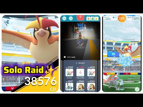 Mega Pidgeot Solo Raid In Pokemon Go#pokemongo #soloraid #pokemongoraid #megaraid #megapidgeot