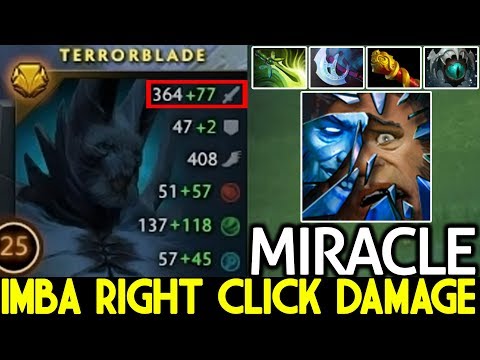 Miracle- [Terrorblade] Imba Right Click Damage Solo Mid and Carry Game 7.21 Dota 2