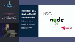 Viktoriia Hrechukha - PostgreSQL & NodeJs as Core Feature of Backend for Frontend - pgDay Paris 2025