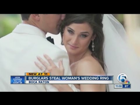 Burglars steal woman's wedding ring