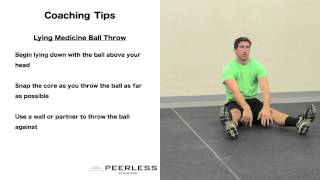 76. Lying Medicine Ball Throw