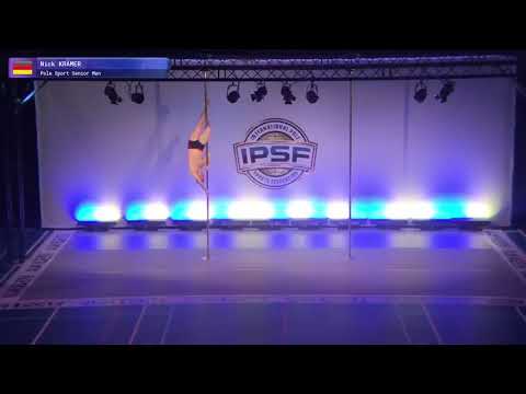 Pole Sport Senior Men Nick Krämer of Germany - Prelim 2017 World Pole Sports Championships