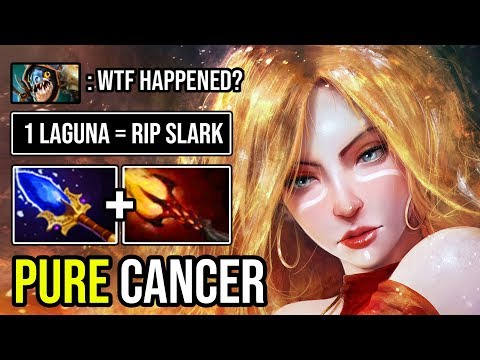 100% PURE DAMAGE Scepter Lina Mid Melt Down Viper & Slark in 1 Second IMBA Counter 7.23E DotA 2