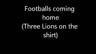 Footballs coming home (Three Lions on the shirt)