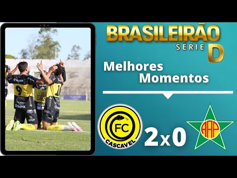 BRASILEIRÃO SÉRIE D | CASCAVEL 2 X 0 PORTUGUESA-RJ | MELHORES MOMENTOS 18/10/2020