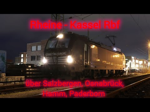 Führerstandsmitfahrt von Rheine nach Kassel Rbf, 2x in Rheine und 2x in Osnabrück Hbf über Paderborn