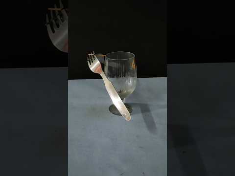 Balancing Forks & Spoon on a Toothpick – Mind-Blowing Trick! #shorts