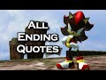 All Ending Quotes In Shadow The Hedgehog