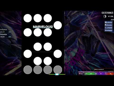 Artloldxe | DJ SHARPNEL - MOONEARTH [Yome's Challenge 1.4x - 266 BPM (34.83 MSD)] 97,04%