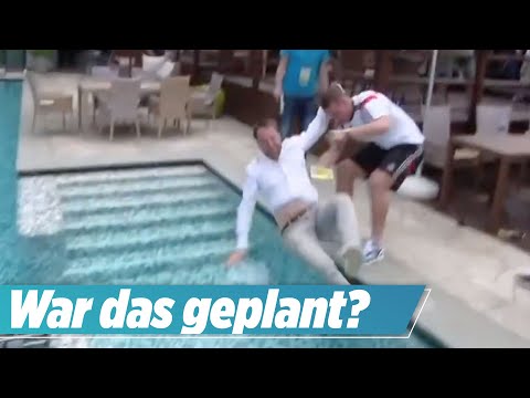 BILD-Reporter versenkt!  Poldi erklärt seinen Pool-Wurf | „Inside FC Bayern“