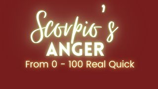 Scorpio & Anger | How The Scorpio Sensitivity Plays Out ♏️🤬