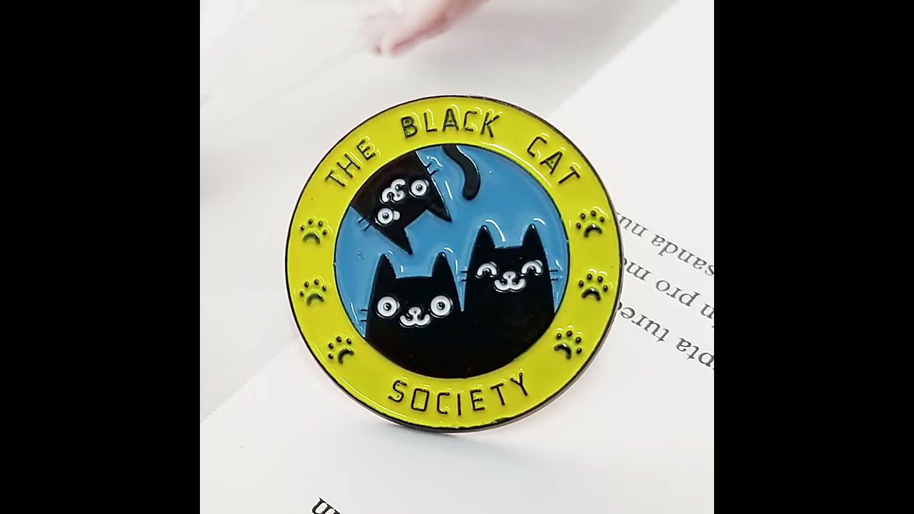 The Black Cat Society Pin ~ Best gift for cat lovers!