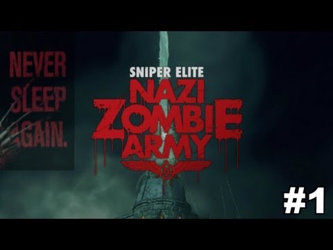 Sniper Elite Nazi Zombie Army Library of Evil Multiplayer Part 1