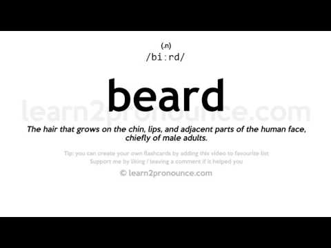 Pronunciation of Beard | Definition of Beard