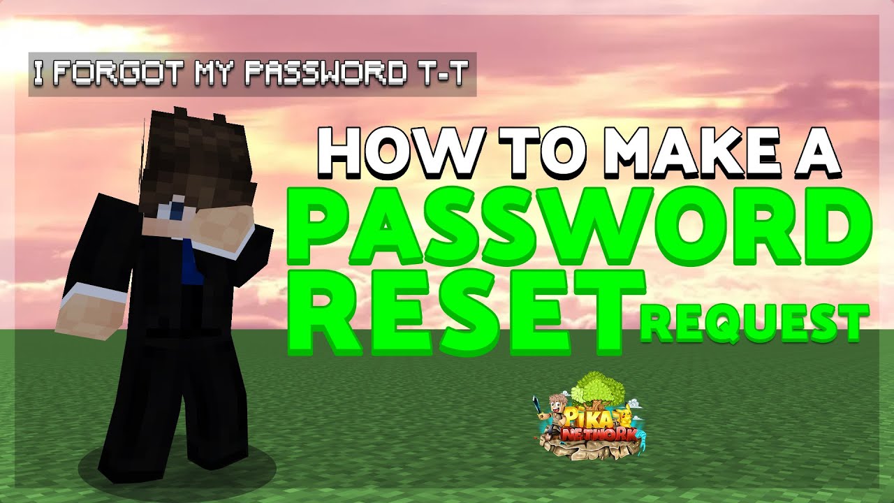 HOW TO MAKE A PASSWORD RESET REQUEST ON PIKANETWORK | Minecraft