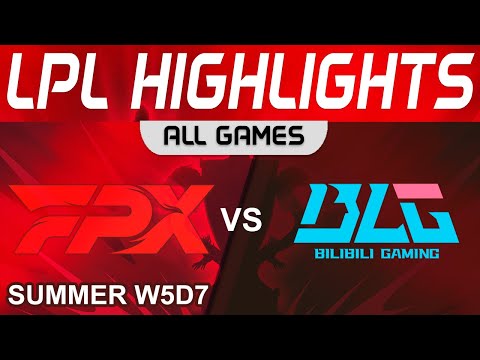 FPX vs BLG Highlights ALL GAMES LPL Summer Season 2023 W5D7 FunPlus Phoenix vs Bilibili Gaming
