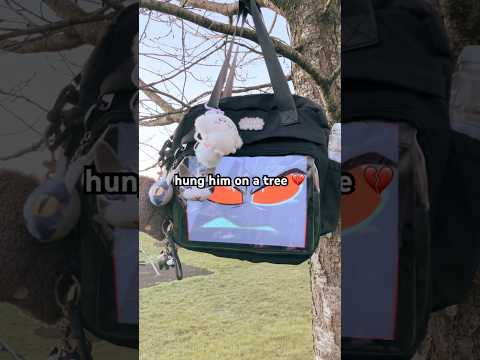 I took Vox to the park!!1! #hazbinhotel #vox #park #slide #spin #chiikawa #silly #cute #hh