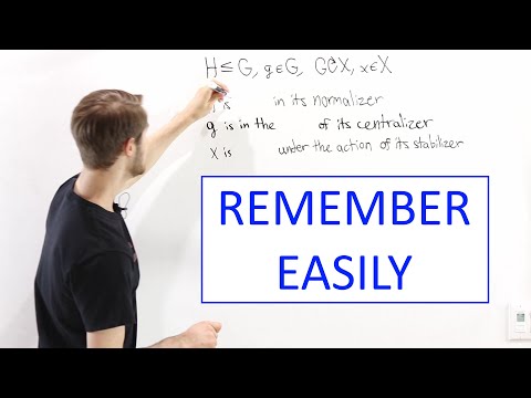 Difference Between Normalizer, Centralizer, and Stabilizer