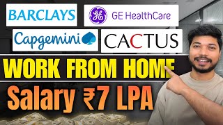 Work From Home Jobs 2025 | Capgemini, Barclays, Catus, GE Hiring NOW! | Apply Today!
