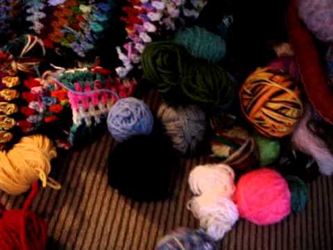 Crocheting a scrap afghan from any kind of yarn!