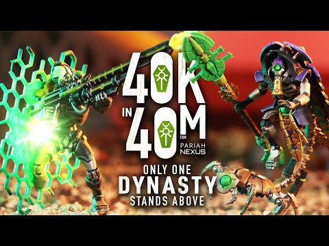 The Necron Civil War!  The Silent King will suffer no rivals - 40k in 40m Warhammer battle