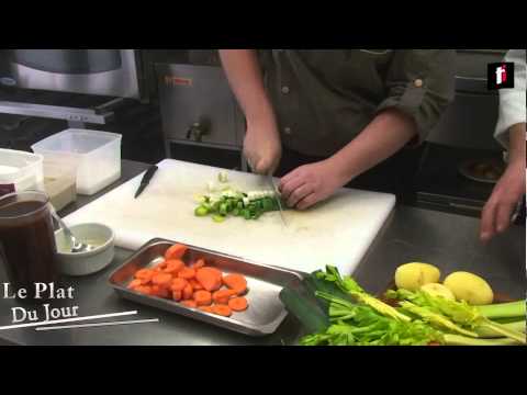 Recette : Jarreton de porc braisé et sa fricassée de légumes hivernaux
