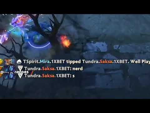 Dota 2 highlight - Tundar Saksa playing riki Aggro 5 player Team Spirit