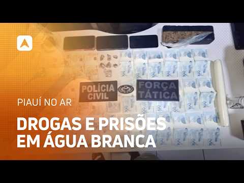 Polícia apreende drogas e prende suspeitos em Água Branca no PI
