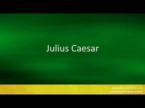 How to pronounce the word(s) "Julius Caesar".