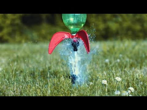 StratoFins Screw-On Water Rocket Fins Kit + Rubber Stopper Launcher | Unassembled | Made In USA | Ages 14+
