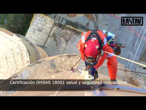 Rehabilitación estructural de silos. EASTAV GLOBAL IRATA