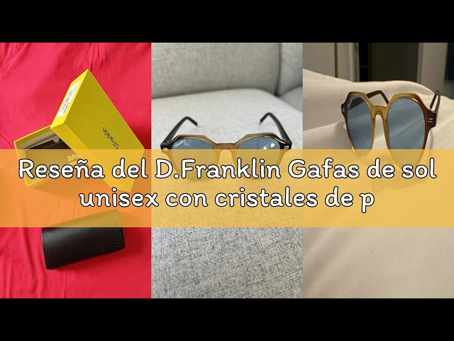 Vídeo relacionado con D.Franklin - Gafas de sol unisex con cristales de protección UV - Polarizadas - Modelo ultra-light-s-round