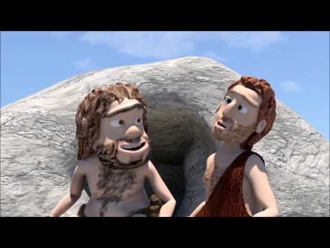 Animated Short Film Cavemen Comedy