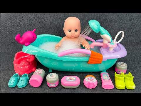 [68 minute video] LOVELY DOLL BATHING TOY SET 🛀🛀 ASMR Satisfying Unboxing @mysteryunboxing68