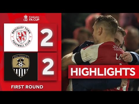Last-Gasp Equaliser Forces Penalty Drama | Brackley 2-2 Notts County | Emirates FA Cup 2025-26