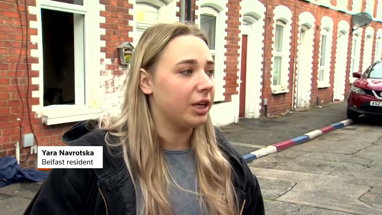 Houses set ablaze in Belfast anti-immigrant violence