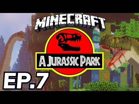 Jurassic Park: Minecraft Modded Survival Ep.7 - Raptor Paddock!!! (Minecraft Dinosaurs)