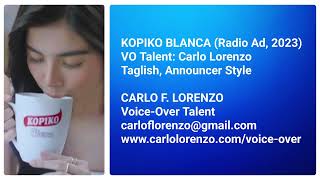 Download lagu KOPIKO BLANCA - VO CARLO LORENZO (Radio Ad, 2023) mp3 Download lagu KOPIKO BLANCA - VO CARLO LORENZO (Radio Ad, 2023) mp3