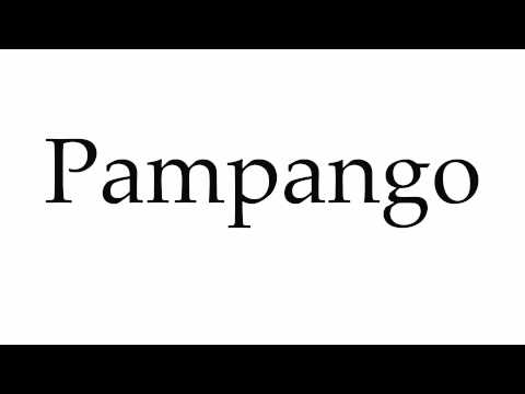 How to Pronounce Pampango