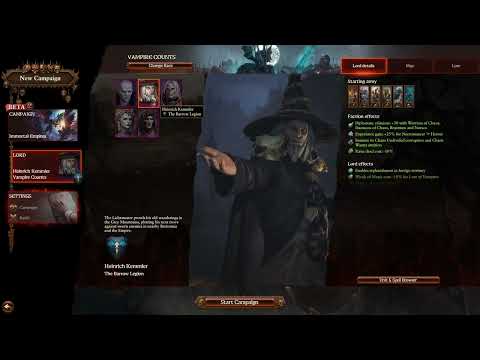 NEW HEINRICH KEMMLER Selection Video | Total War Warhammer 3