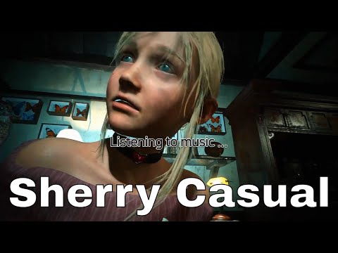 Resident Evil 2 Remake mod /Sherry Casual Outfit [Listening to music] mod /Sexy Sherry costume