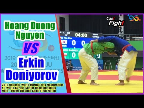 Hoang Duong Nguyen 🆚 Erkin Doniyorov l 2019 World Martial Arts Masterships l Kurash -100kg