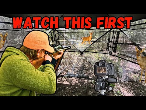 SEE THROUGH Ground Blind for Deer Hunting...Watch This Before You Buy
