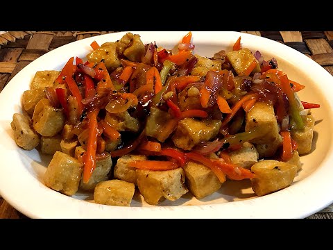 Crispy Fried Tofu in Sweet Chili Sauce recipe So easy