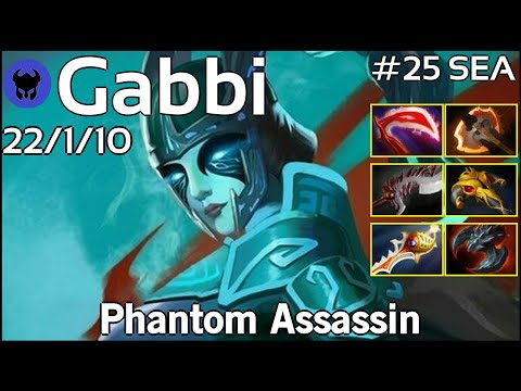 Gabbi [TNC] plays Phantom Assassin!!! Dota 2 7.21