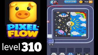 Pixelflow level 310 Guide Walkthrough Solution