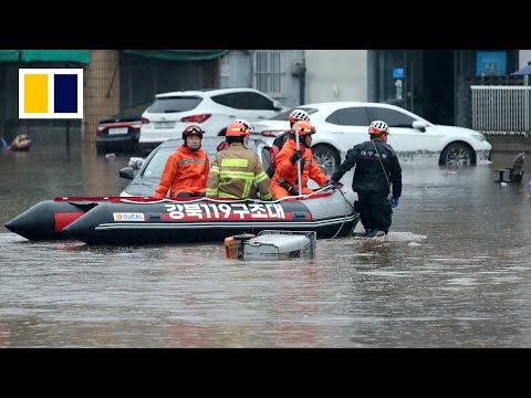 Heavy rainfall kills at least four and displaces over 1,000 in South Korea