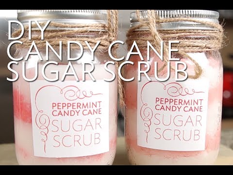 DIY Peppermint Candy Cane Sugar Scrub | Broke But Bougie