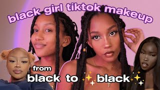 black girl tiktok makeup tutorial (super detailed)