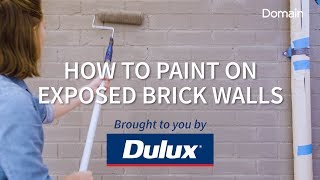 How to paint on exposed brick walls - Domain
